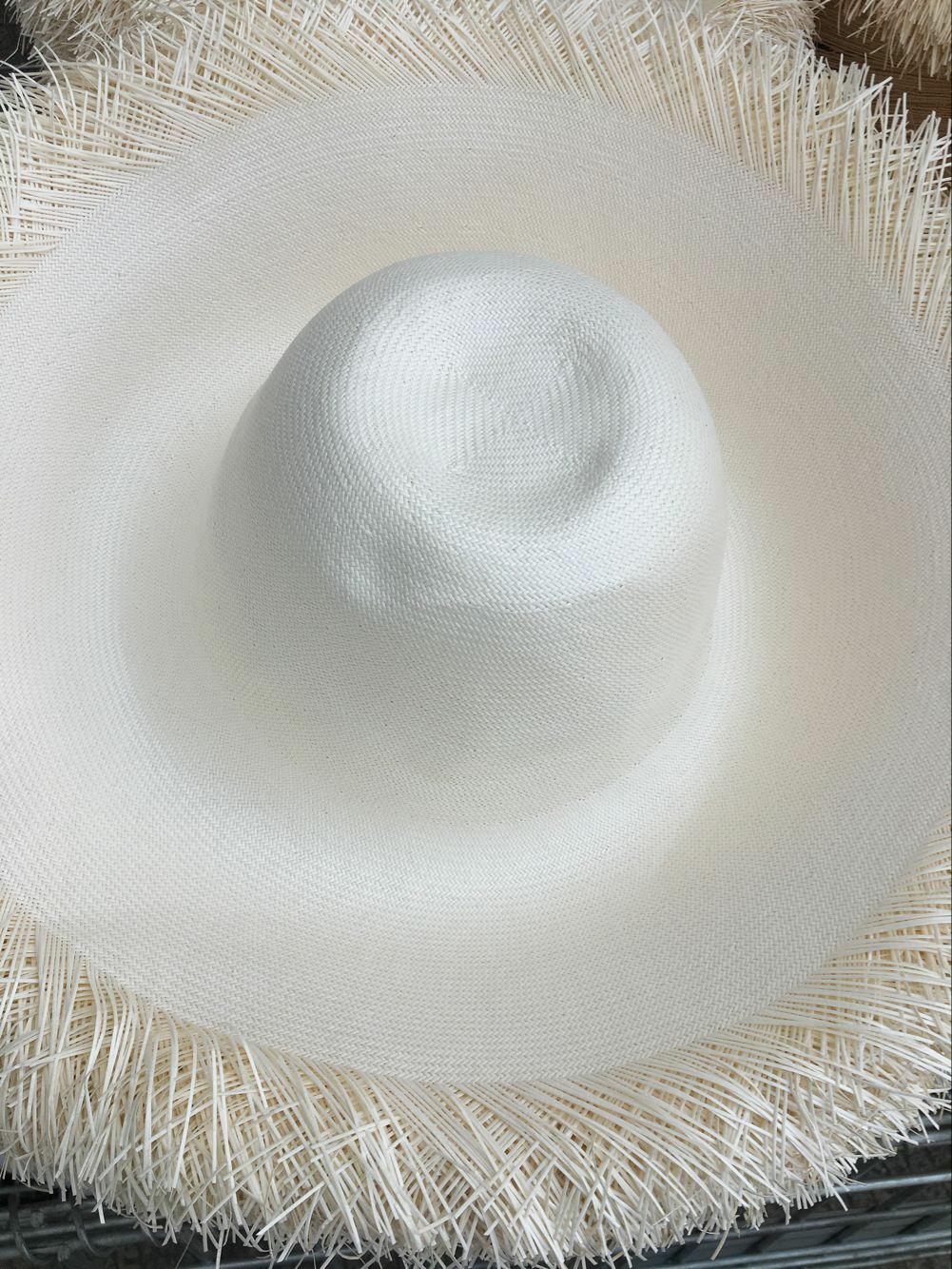 White 3BU Japanese Toyo Paper Solid 2x2 Weaving Cowboy Hat Body