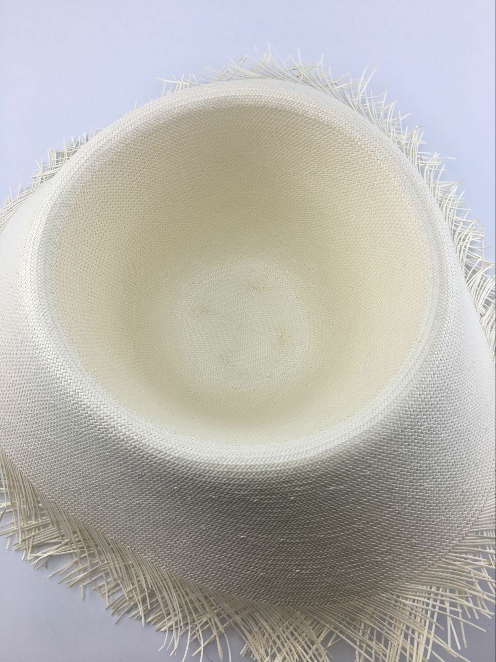 White 3BU Japanese Toyo Paper Solid 2x2 Weaving Cowboy Hat Body