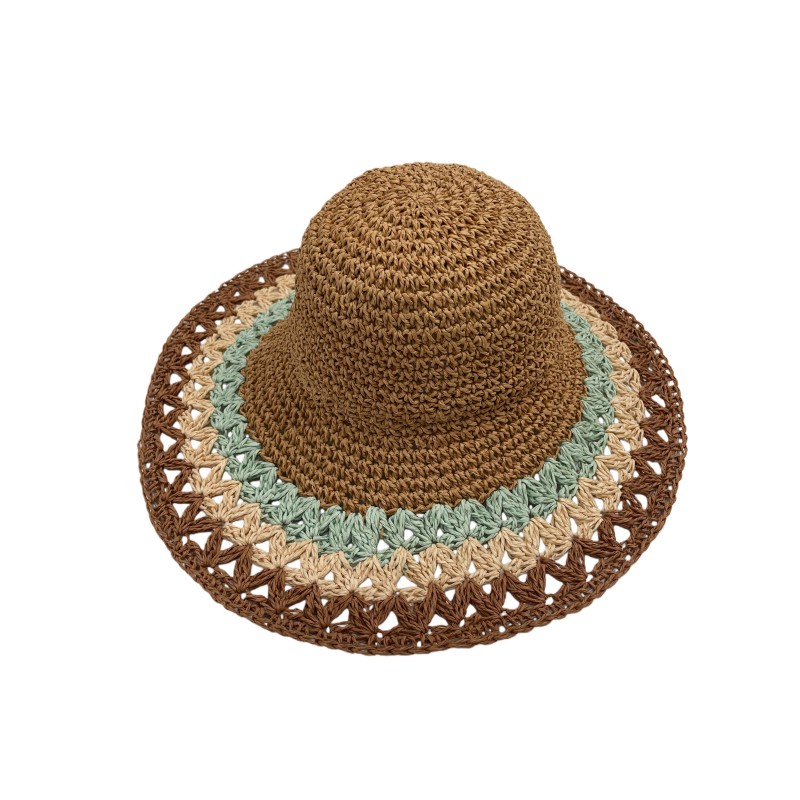 SGC-WB25012 Women's Wide Brim Straw Hat 