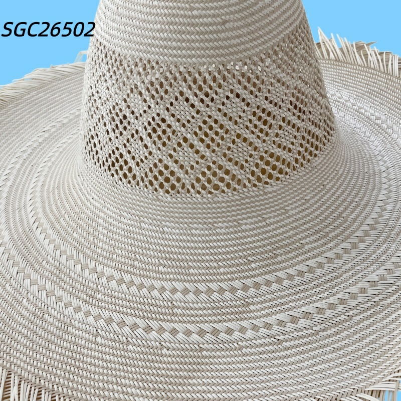 Beige 5BU Domestic Waxed Straw Cowboy Hat Body