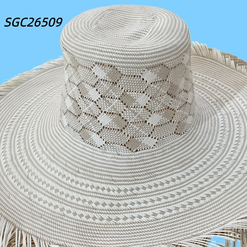 Beige 5BU Domestic Waxed Straw Cowboy Hat Body