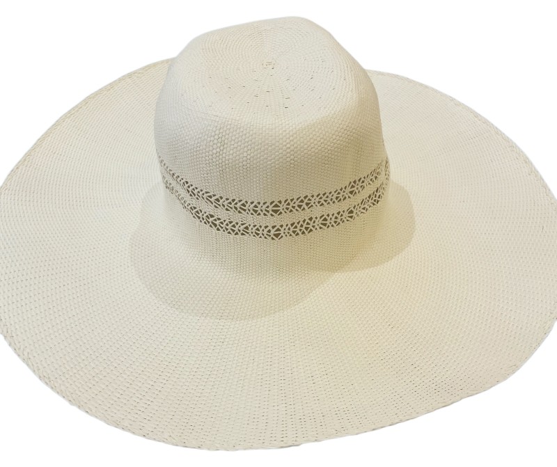 Bangora Straw Wide Brim Hat Blank - Unfinished Hat Body (SHW2608)