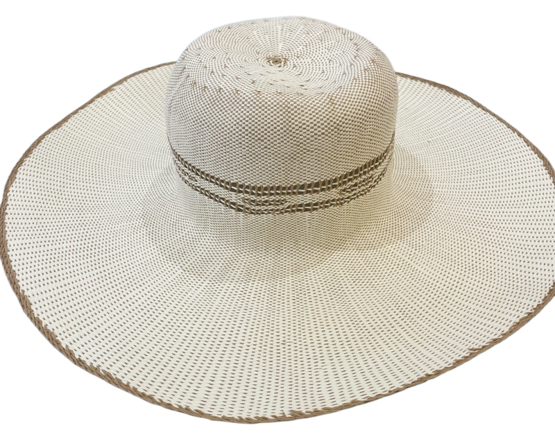 Bangora Straw Wide Brim Hat Blank - Unfinished Hat Body